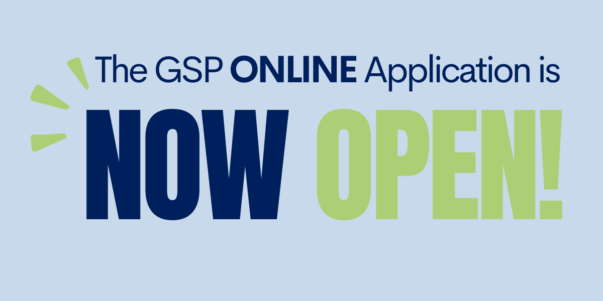 The GSP Application is now open